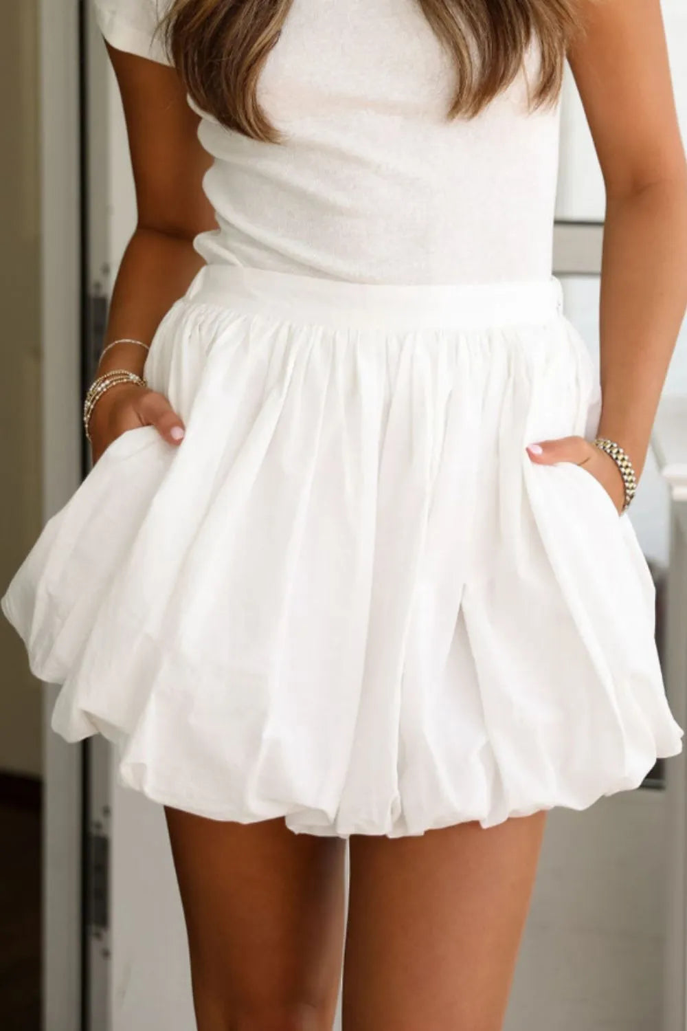 Lisa – Bubble Mini Skirt mit praktischen taschen