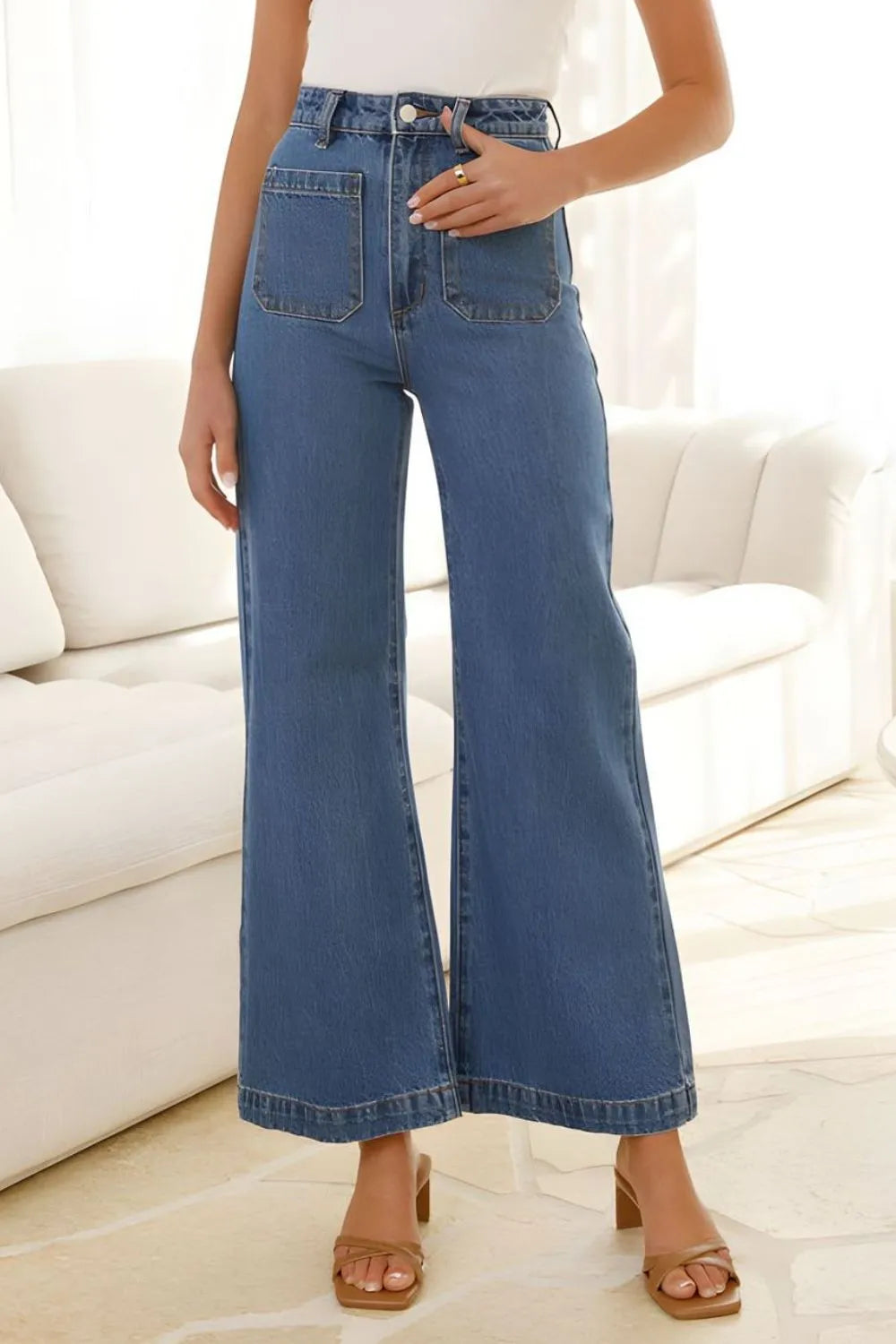 Silke – Modische high waist flare jeans mit schickem schnitt