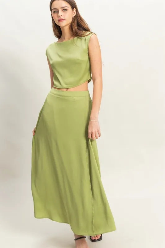 Katharina – Elegant gestaltetes Top und Maxirock Set